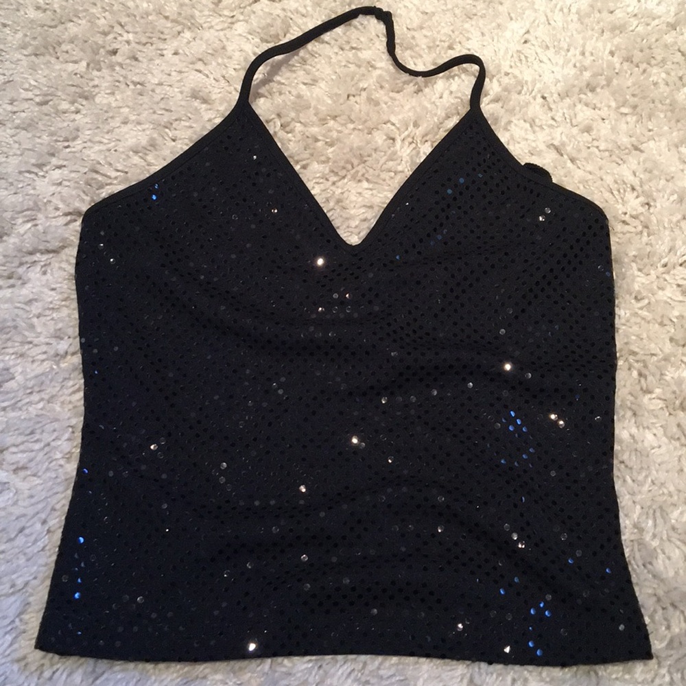 Express sequin top